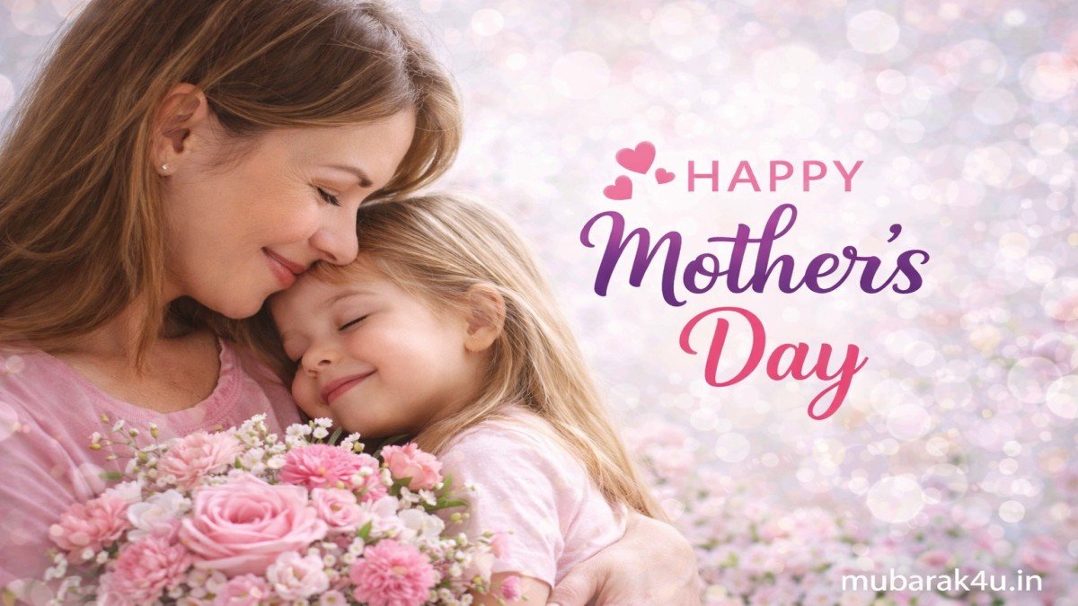 Happy Mothers Day wishes image with flowers and love theme.Happy Mothers Day 2026 wishes images