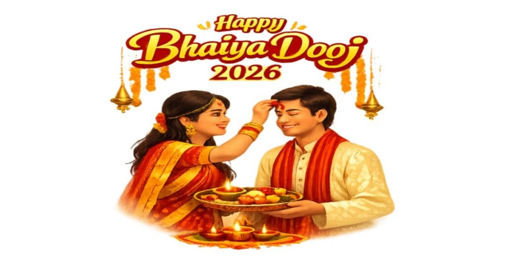Happy Bhaiya Dooj wishes 2026 brother sister tilak festival celebration