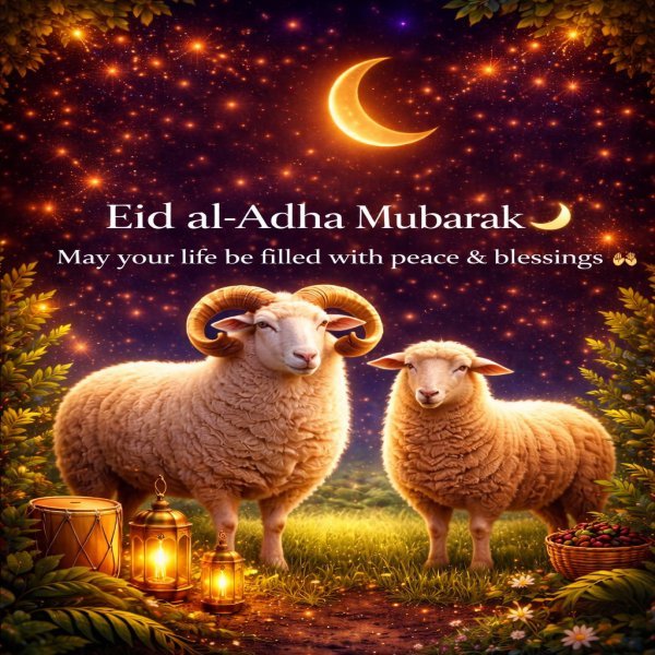 Eid ul-Adha Wishes 2026 celebrate wish Spread love, share happiness