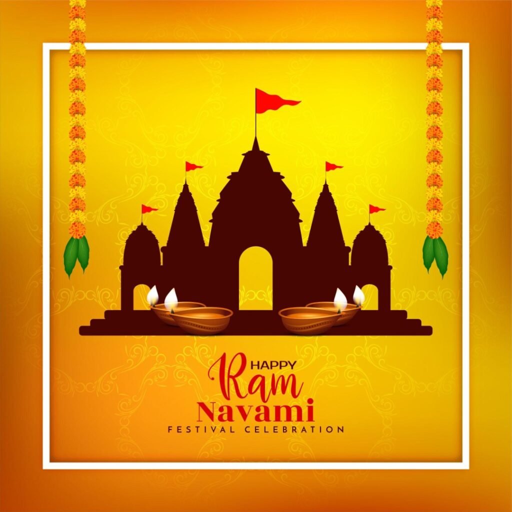Beautiful Ram Navami wishes message image
