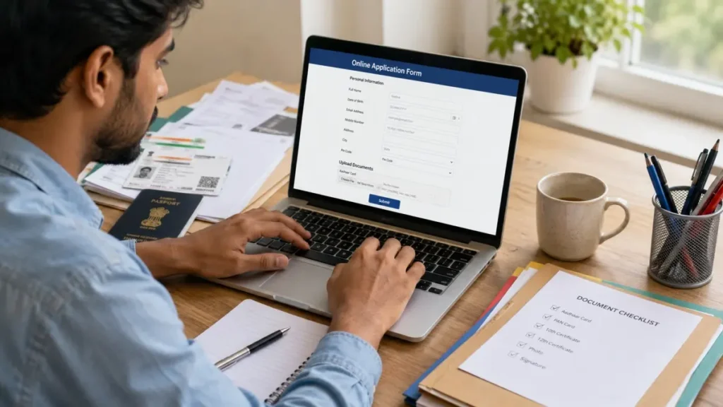 Online Forms Bharte Waqt Kaunsi Galtiyan Avoid Karni Chahiye while filling an online application with required documents