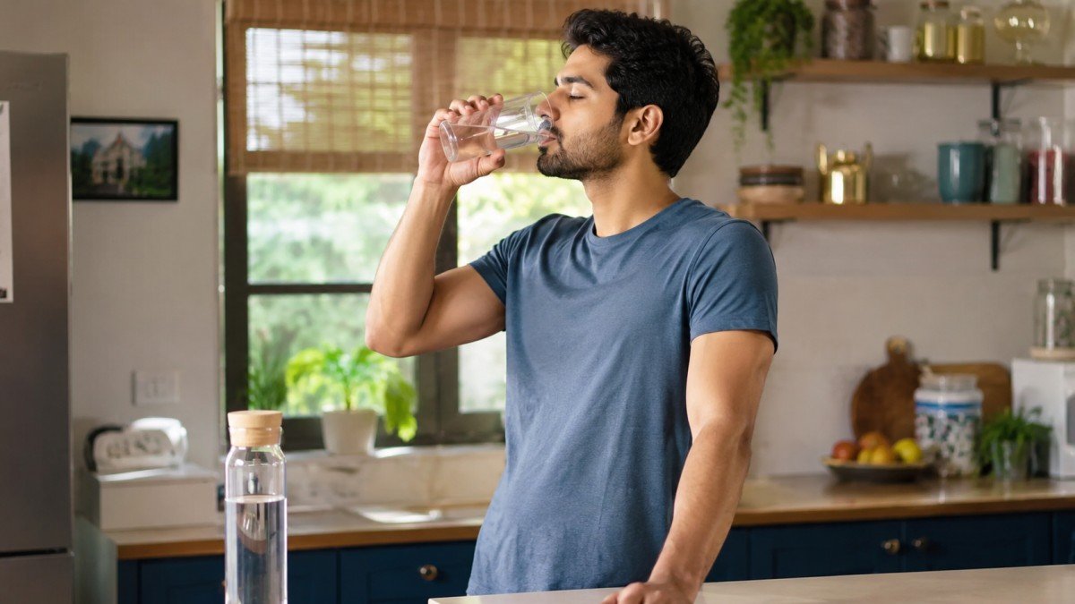 Pani Peene Ka Sahi Samay Kya Hai during a healthy morning water drinking routine