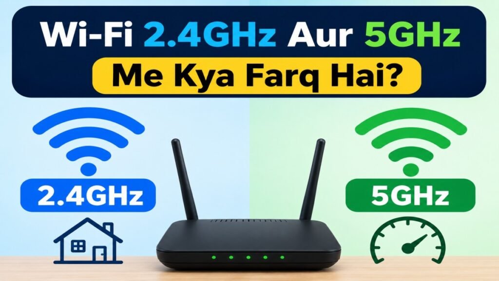 Wi-Fi 2.4GHz aur 5GHz me kya farq hai aur kaunsa network behtar hai