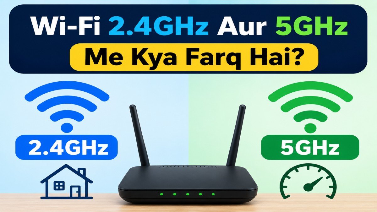 Wi-Fi 2.4GHz aur 5GHz me kya farq hai aur kaunsa network behtar hai